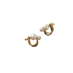 Elegant Pearl Drop Alloy Earrings