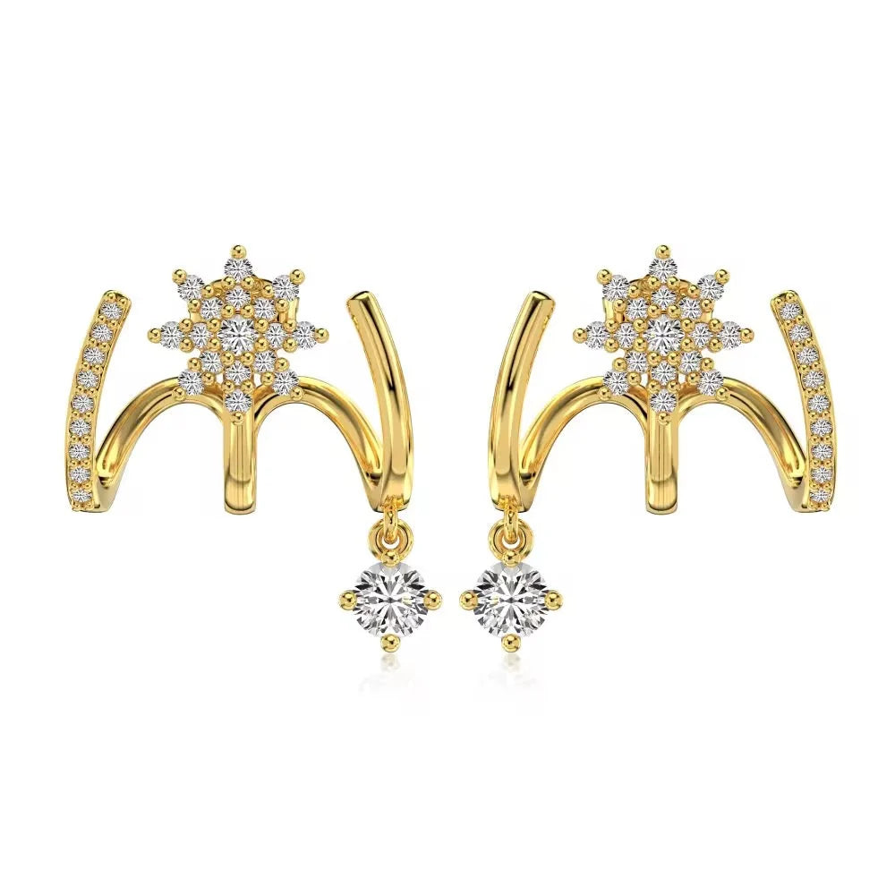 Sparkling Claw Earrings For Women