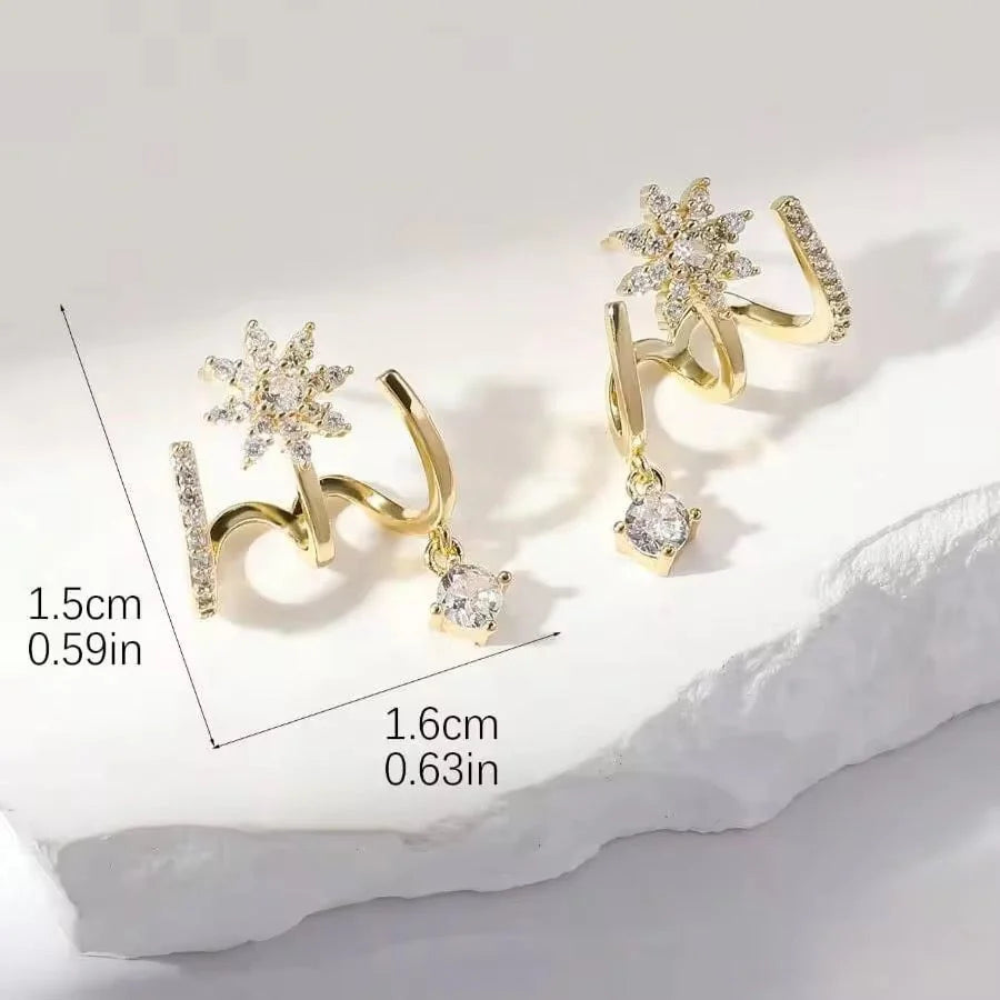 Sparkling Claw Earrings For Women