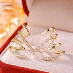 Anti-Tarnish Crystal Hoop Earrings for Women