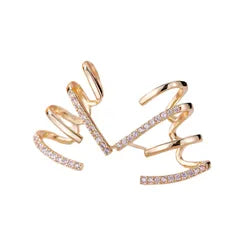 Anti-Tarnish Crystal Hoop Earrings for Women